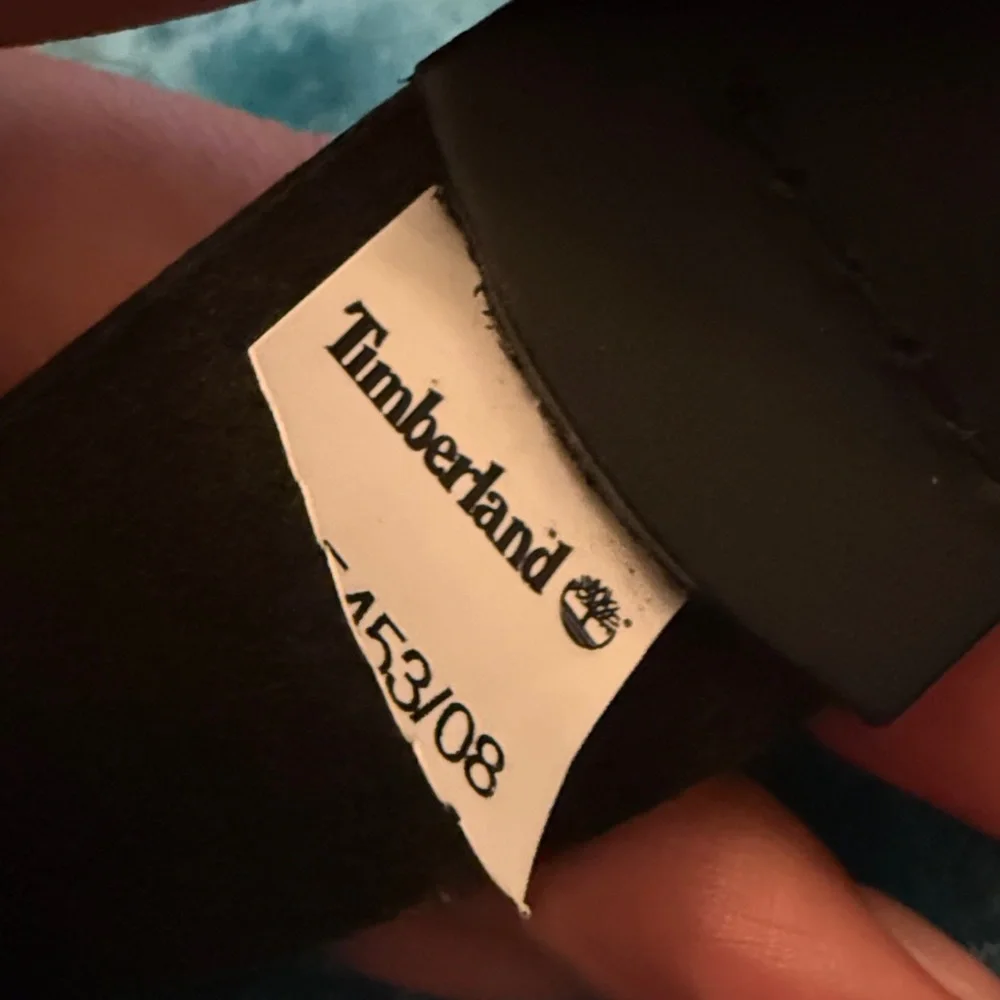 Timberland Men's Matte Black Leather Belt - 38
